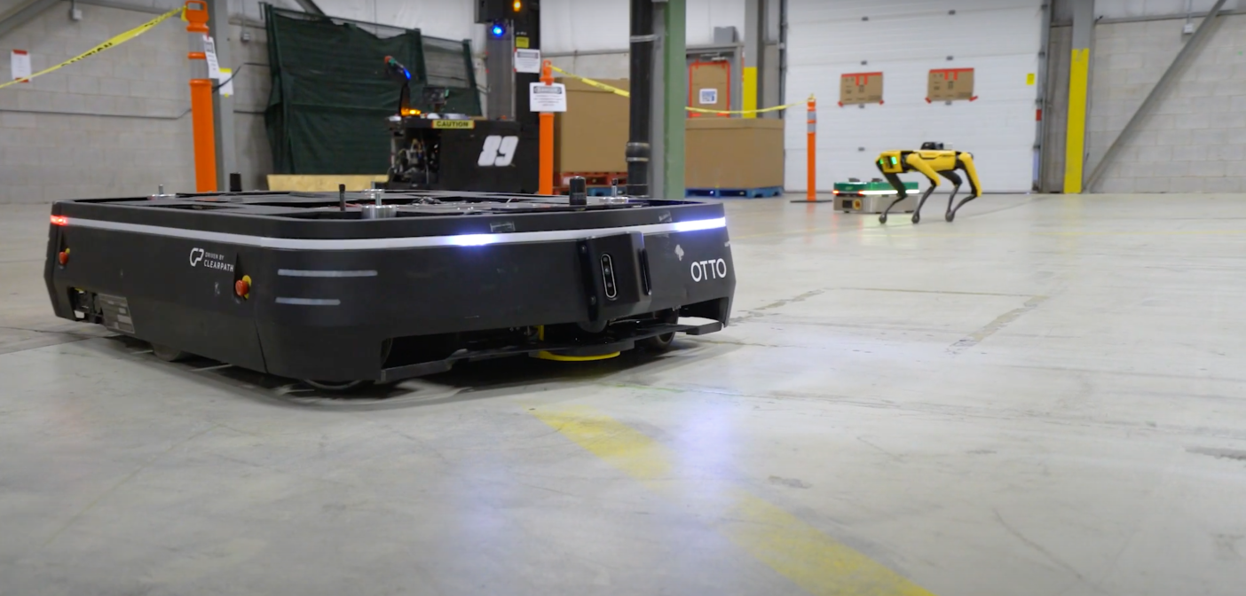 Otto Motors integrates Boston Dynamics' Spot into AMR fleet | Robotics ...